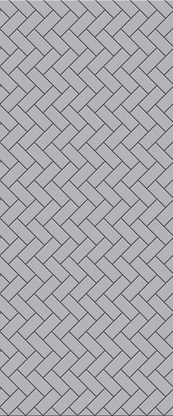 Grey Diagonal Herringbone Tile Acrylic Shower Wall Panel 2440mm x 1220mm (3mm Thick) - CladdTech