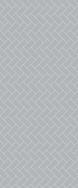 Grey Diagonal Herringbone Tile Acrylic Shower Wall Panel 2440mm x 1220mm (3mm Thick) - CladdTech