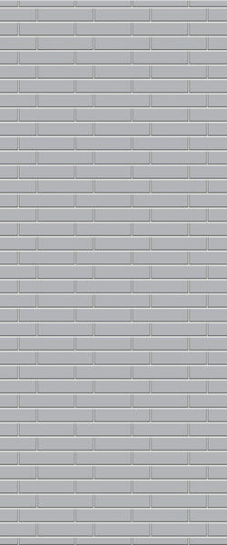 Grey Brickslips Acrylic Shower Wall Panel 2440mm x 1220mm (3mm Thick) - CladdTech