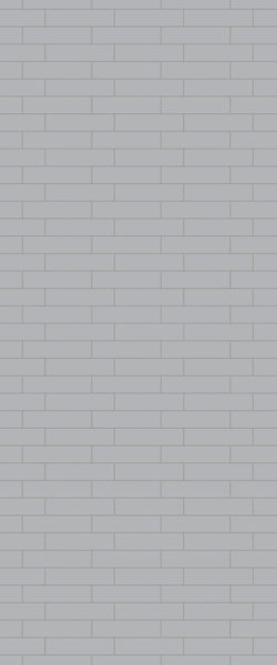 Grey Brickslips Acrylic Shower Wall Panel 2440mm x 1220mm (3mm Thick) - CladdTech