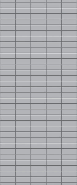 Grey Horizontal Block Acrylic Shower Wall Panel 2440mm x 1220mm (3mm Thick) - CladdTech