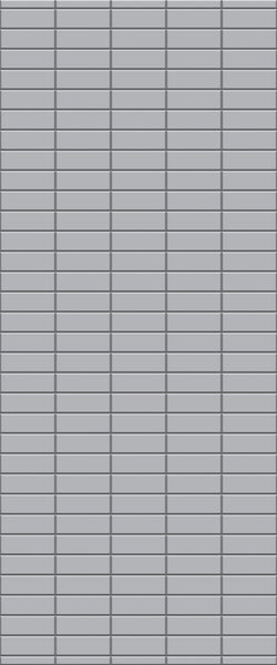 Grey Horizontal Block Acrylic Shower Wall Panel 2440mm x 1220mm (3mm Thick) - CladdTech