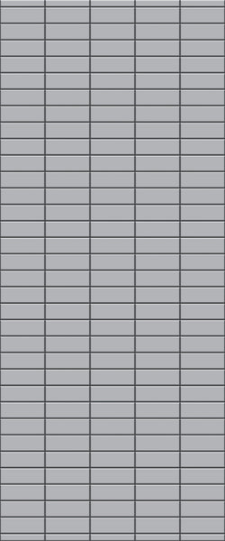 Grey Horizontal Block Acrylic Shower Wall Panel 2440mm x 1220mm (3mm Thick) - CladdTech