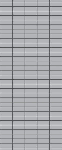 Grey Horizontal Block Acrylic Shower Wall Panel 2440mm x 1220mm (3mm Thick) - CladdTech