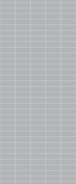 Grey Horizontal Block Acrylic Shower Wall Panel 2440mm x 1220mm (3mm Thick) - CladdTech
