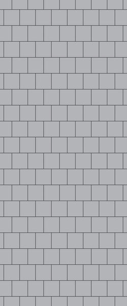 Grey Large Squares Acrylic Shower Wall Panel 2440mm x 1220mm (3mm Thick) - CladdTech