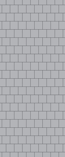 Grey Large Squares Acrylic Shower Wall Panel 2440mm x 1220mm (3mm Thick) - CladdTech