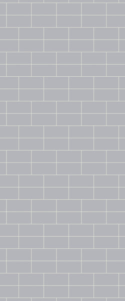 Grey Brickbond Acrylic Shower Wall Panel 2440mm x 1220mm (3mm Thick) - CladdTech