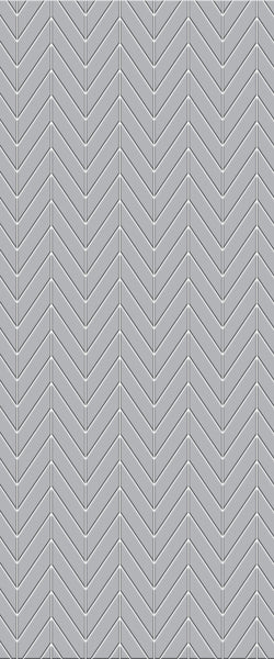 Grey Chevron Acrylic Shower Wall Panel 2440mm x 1220mm (3mm Thick) - CladdTech