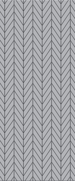 Grey Chevron Acrylic Shower Wall Panel 2440mm x 1220mm (3mm Thick) - CladdTech