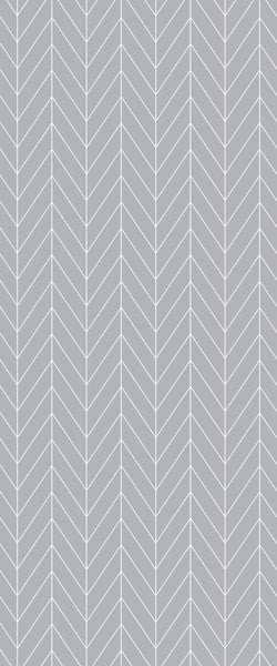 Grey Chevron Acrylic Shower Wall Panel 2440mm x 1220mm (3mm Thick) - CladdTech