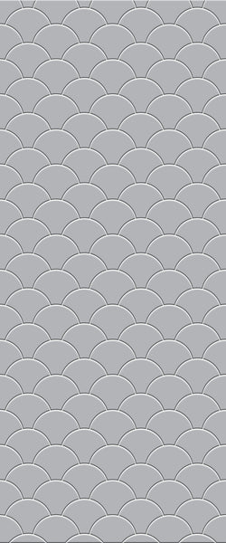 Grey Fishscales Acrylic Shower Wall Panel 2440mm x 1220mm (3mm Thick) - CladdTech