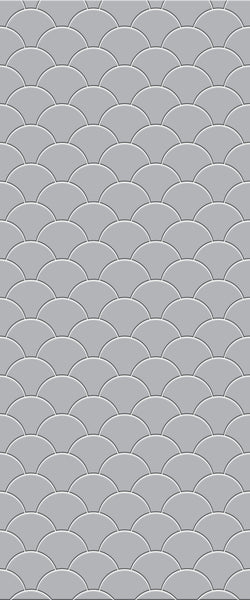 Grey Fishscales Acrylic Shower Wall Panel 2440mm x 1220mm (3mm Thick) - CladdTech