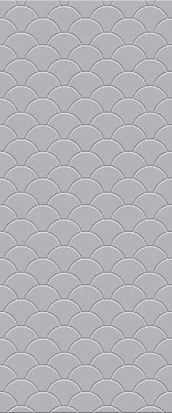 Grey Fishscales Acrylic Shower Wall Panel 2440mm x 1220mm (3mm Thick) - CladdTech