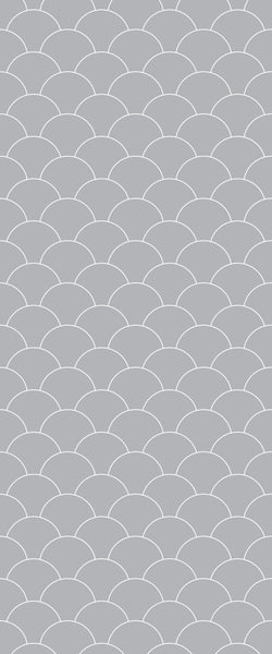 Grey Fishscales Acrylic Shower Wall Panel 2440mm x 1220mm (3mm Thick) - CladdTech