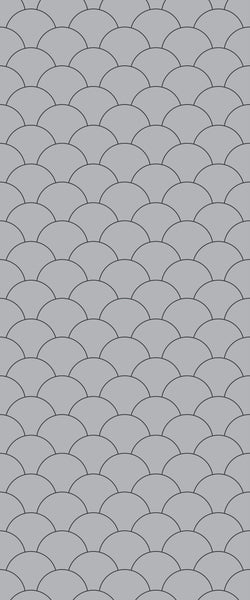 Grey Fishscales Acrylic Shower Wall Panel 2440mm x 1220mm (3mm Thick) - CladdTech