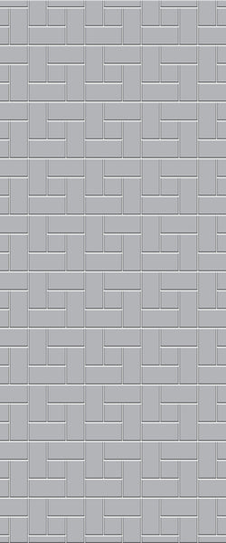Grey Windmill Acrylic Shower Wall Panel 2440mm x 1220mm (3mm Thick) - CladdTech