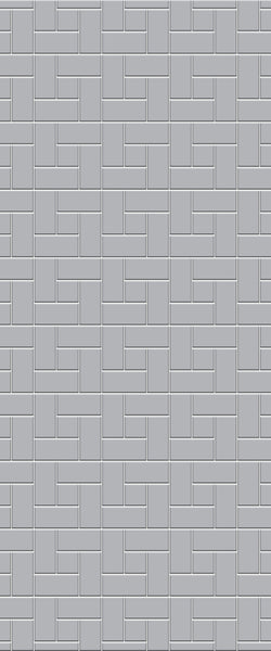 Grey Windmill Acrylic Shower Wall Panel 2440mm x 1220mm (3mm Thick) - CladdTech