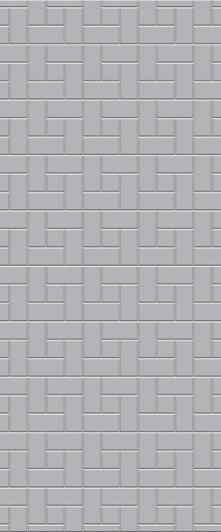 Grey Windmill Acrylic Shower Wall Panel 2440mm x 1220mm (3mm Thick) - CladdTech