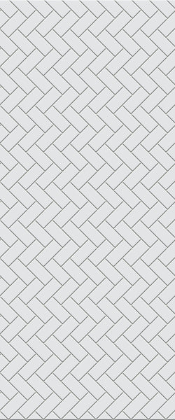 Grey Diagonal Herringbone Tile Acrylic Shower Wall Panel 2440mm x 1220mm (3mm Thick) - CladdTech