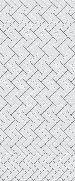 Grey Diagonal Herringbone Tile Acrylic Shower Wall Panel 2440mm x 1220mm (3mm Thick) - CladdTech