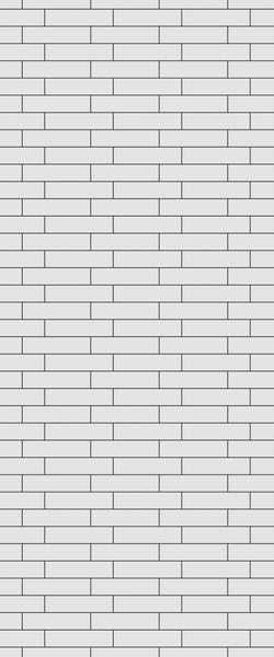 Grey Brickslips Acrylic Shower Wall Panel 2440mm x 1220mm (3mm Thick)