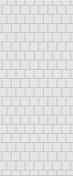 Grey Large Squares Acrylic Shower Wall Panel 2440mm x 1220mm (3mm Thick) - CladdTech