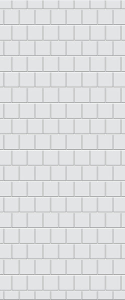 Grey Large Squares Acrylic Shower Wall Panel 2440mm x 1220mm (3mm Thick) - CladdTech