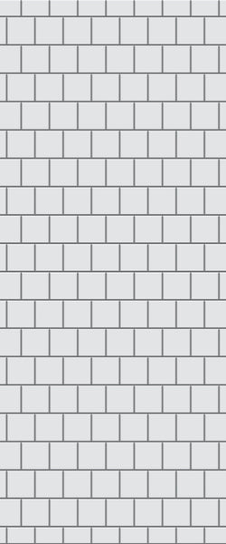 Grey Large Squares Acrylic Shower Wall Panel 2440mm x 1220mm (3mm Thick) - CladdTech