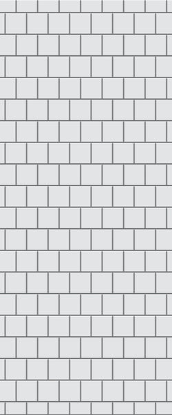Grey Large Squares Acrylic Shower Wall Panel 2440mm x 1220mm (3mm Thick) - CladdTech