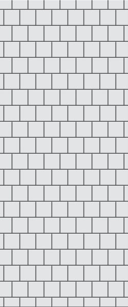 Grey Large Squares Acrylic Shower Wall Panel 2440mm x 1220mm (3mm Thick) - CladdTech