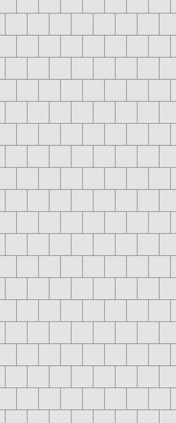 Grey Large Squares Acrylic Shower Wall Panel 2440mm x 1220mm (3mm Thick) - CladdTech