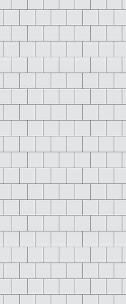 Grey Large Squares Acrylic Shower Wall Panel 2440mm x 1220mm (3mm Thick) - CladdTech