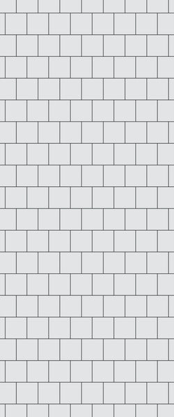 Grey Large Squares Acrylic Shower Wall Panel 2440mm x 1220mm (3mm Thick) - CladdTech