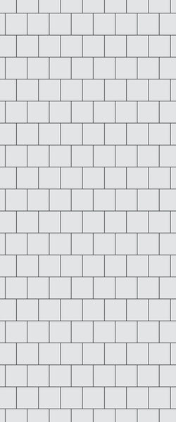 Grey Large Squares Acrylic Shower Wall Panel 2440mm x 1220mm (3mm Thick) - CladdTech