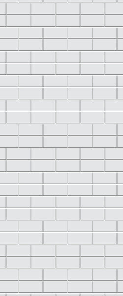Grey Brickbond Acrylic Shower Wall Panel 2440mm x 1220mm (3mm Thick) - CladdTech