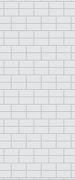 Grey Brickbond Acrylic Shower Wall Panel 2440mm x 1220mm (3mm Thick) - CladdTech