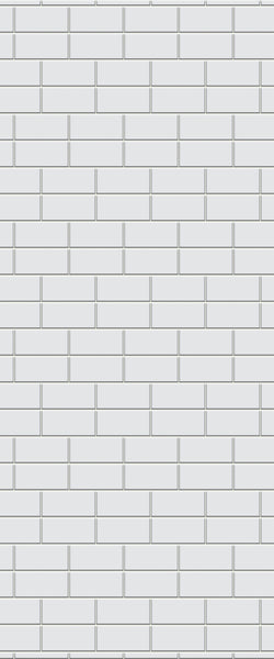 Grey Brickbond Acrylic Shower Wall Panel 2440mm x 1220mm (3mm Thick) - CladdTech