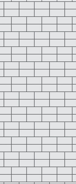 Grey Brickbond Acrylic Shower Wall Panel 2440mm x 1220mm (3mm Thick) - CladdTech