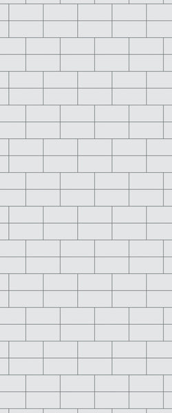 Grey Brickbond Acrylic Shower Wall Panel 2440mm x 1220mm (3mm Thick) - CladdTech