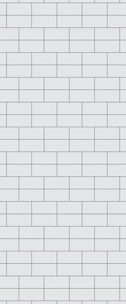 Grey Brickbond Acrylic Shower Wall Panel 2440mm x 1220mm (3mm Thick) - CladdTech