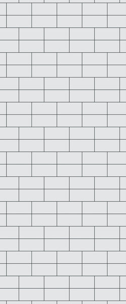 Grey Brickbond Acrylic Shower Wall Panel 2440mm x 1220mm (3mm Thick) - CladdTech