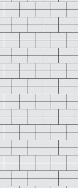 Grey Brickbond Acrylic Shower Wall Panel 2440mm x 1220mm (3mm Thick) - CladdTech