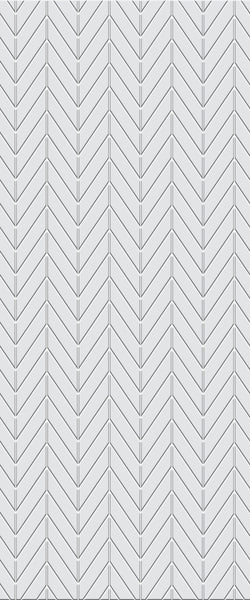 Grey Chevron Acrylic Shower Wall Panel 2440mm x 1220mm (3mm Thick) - CladdTech