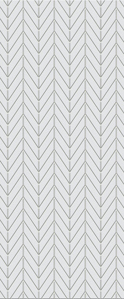 Grey Chevron Acrylic Shower Wall Panel 2440mm x 1220mm (3mm Thick) - CladdTech