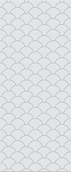 Grey Fishscales Acrylic Shower Wall Panel 2440mm x 1220mm (3mm Thick) - CladdTech