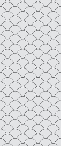 Grey Fishscales Acrylic Shower Wall Panel 2440mm x 1220mm (3mm Thick) - CladdTech