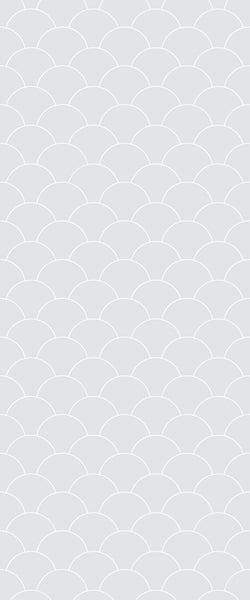Grey Fishscales Acrylic Shower Wall Panel 2440mm x 1220mm (3mm Thick) - CladdTech