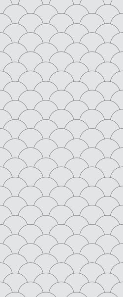 Grey Fishscales Acrylic Shower Wall Panel 2440mm x 1220mm (3mm Thick) - CladdTech