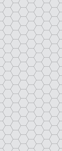 Grey Hexagon Acrylic Shower Wall Panel 2440mm x 1220mm (3mm Thick) - CladdTech